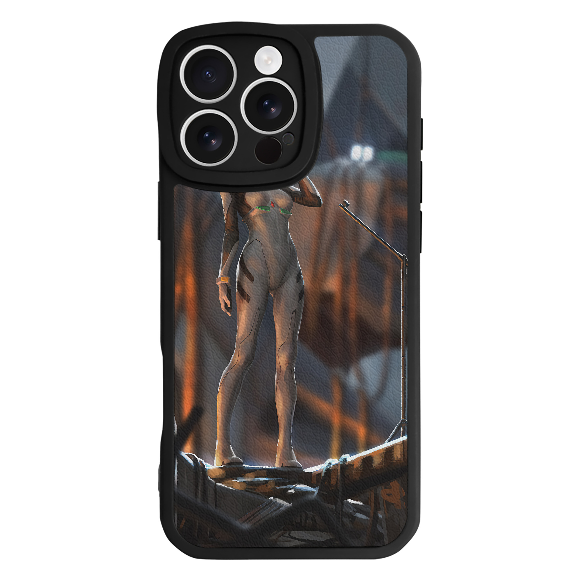 （画像用） EVA 新世紀エヴァンゲリオン 【iPhone 16シリーズ対応】シリコンスマホケース（レザー調） 材質：シリコン